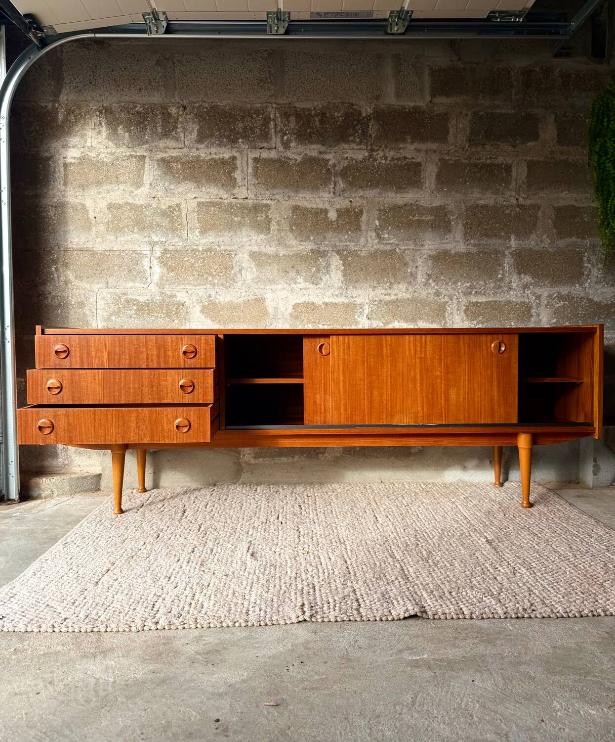Vintage Scandinavian teak sideboard - 1960s/70s
