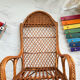 Fauteuil enfant rotin dossier haut