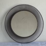 Italian sun mirror in golden mesh 1960 by Ponti