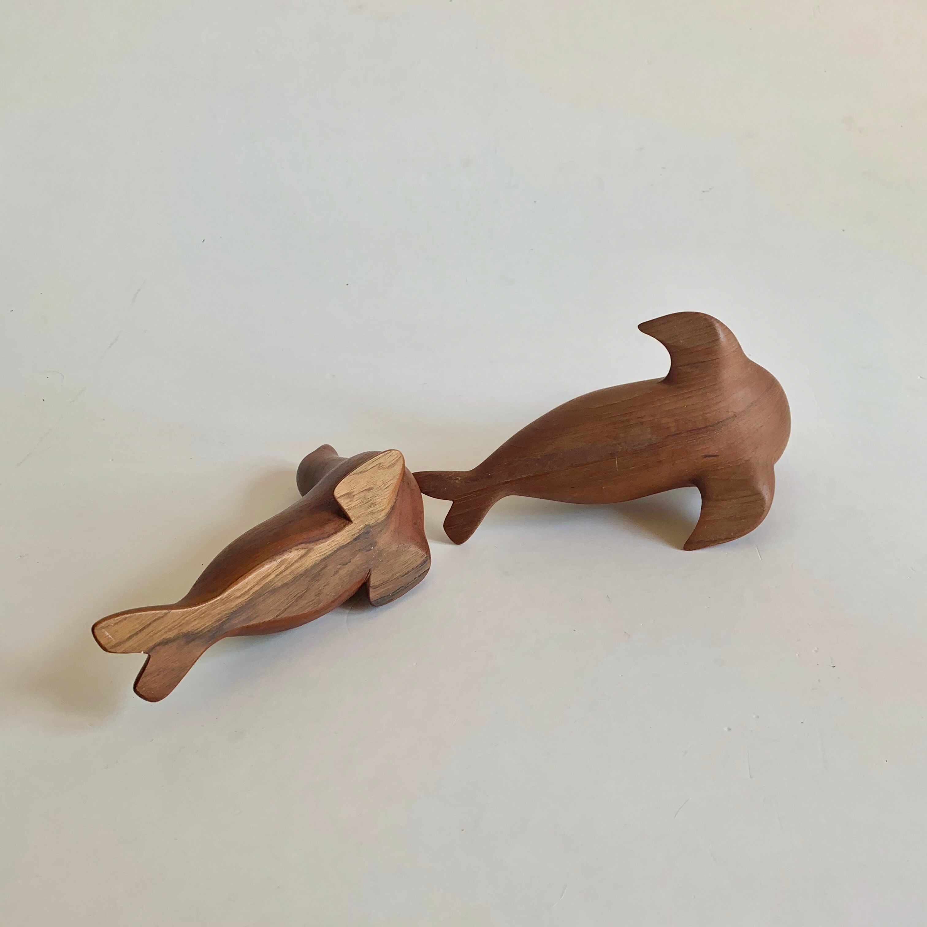 Pair of teak figurines, norway, 1960s