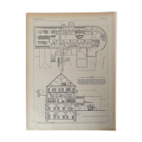 Lithographie sur la vinification de 1921