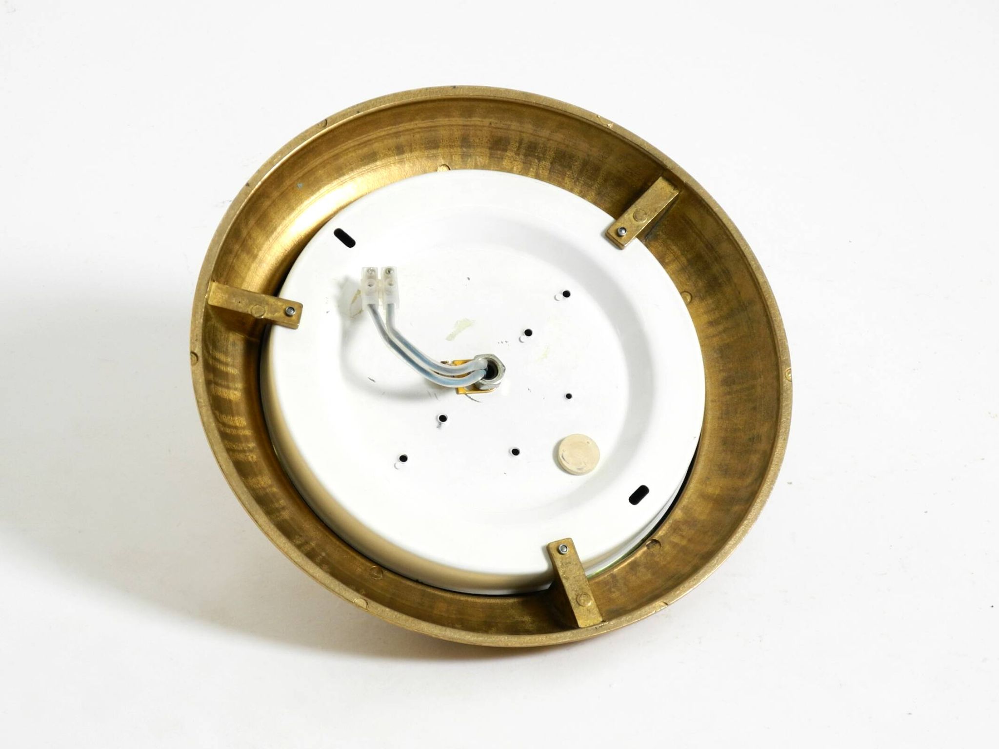 1960's Space Age Pop Art  brass and metal wall or ceiling lamp by Sölken
