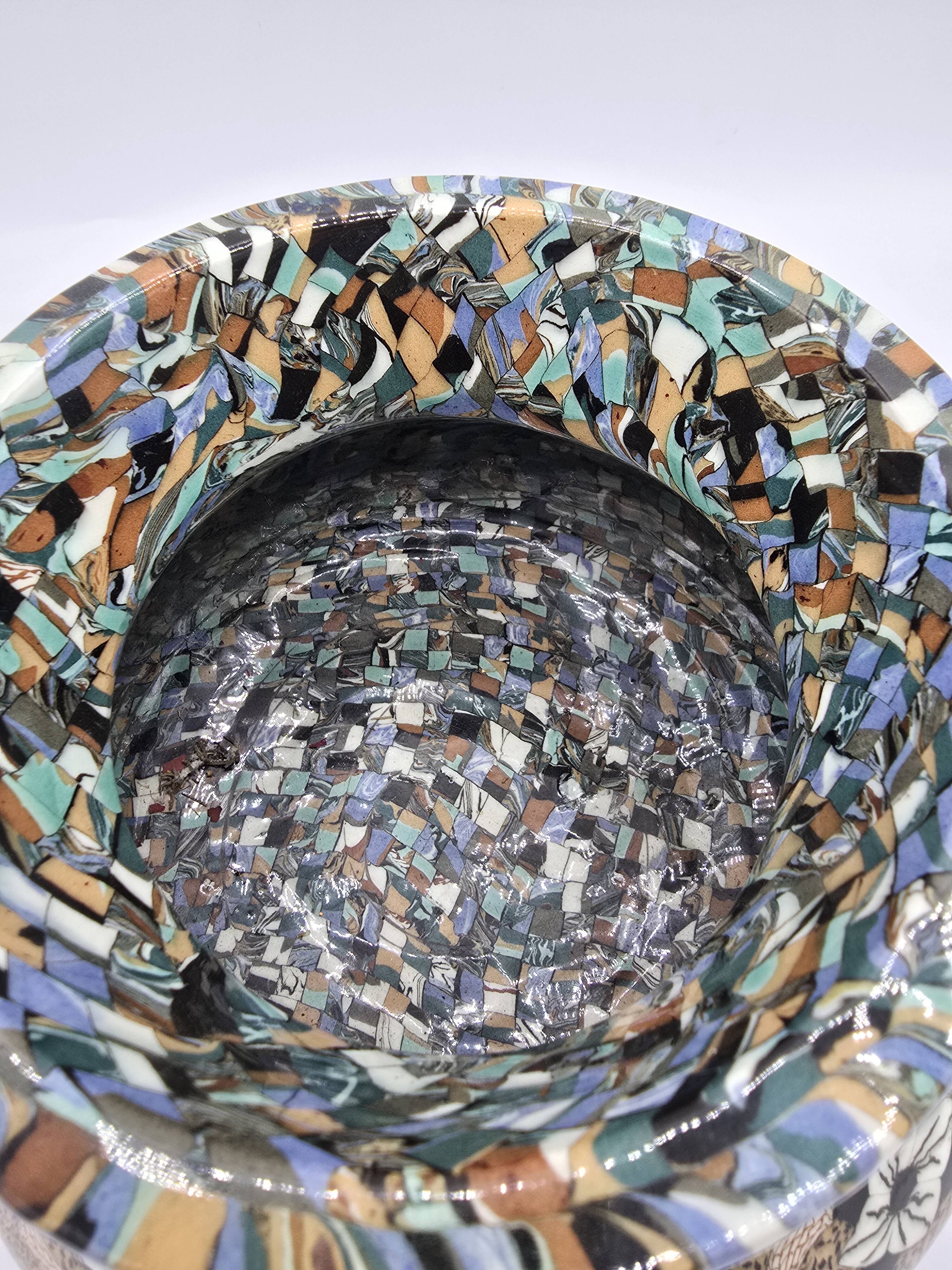 Jean Gerbino (1876-1966) Vallauris – Vase - Cache-pot  - 22 cm /  vers 1950