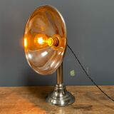 Nickel-plated old heater lamp from Germany, 1920s