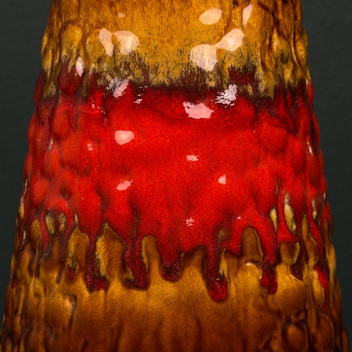 Vintage lava ceramic vase by Kil Liboje, Yugoslavia, 1960s.