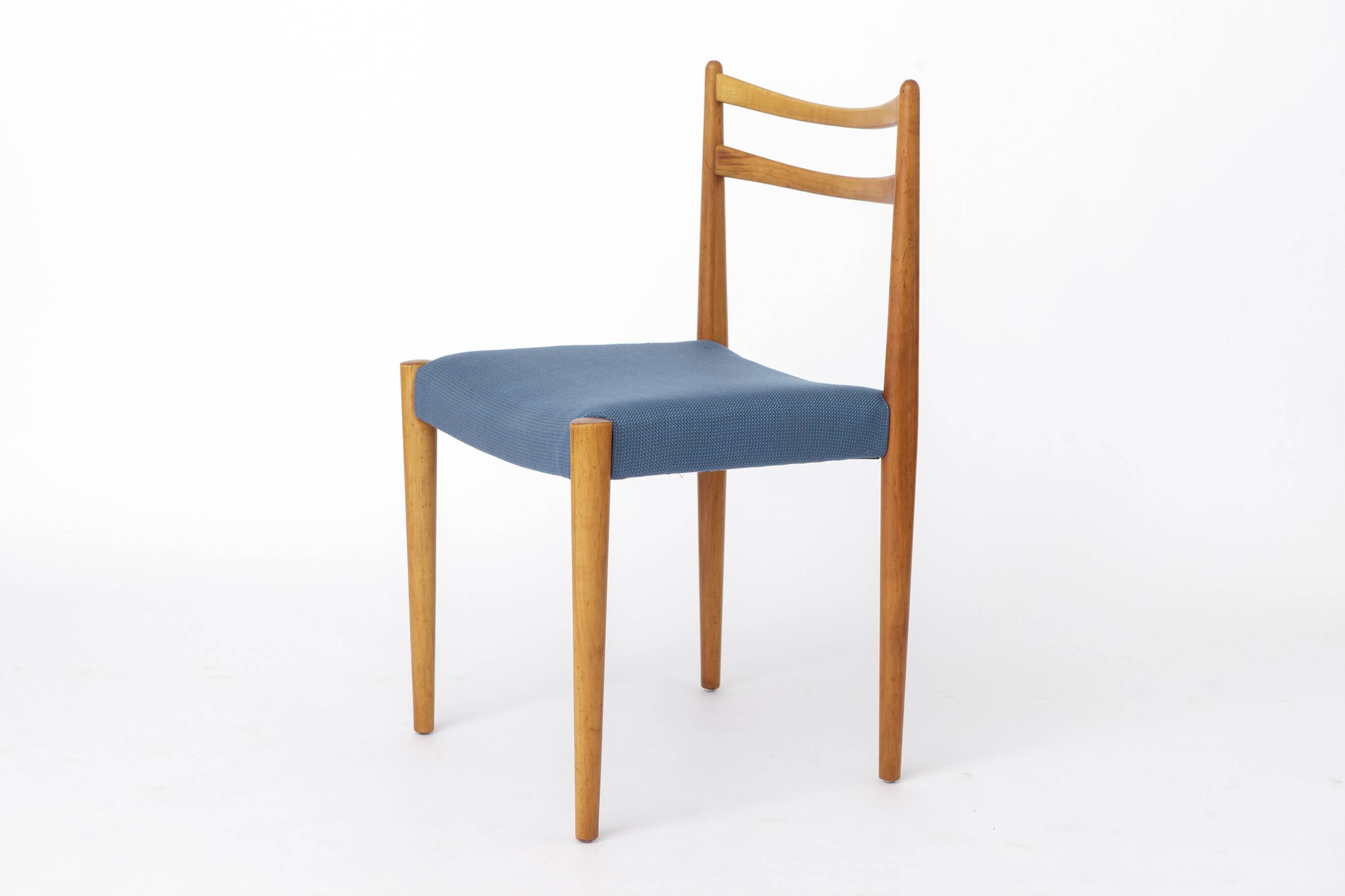 Vintage Lübke Dining Chair, Germany 1970s, Beech Wood Chair
