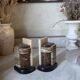 Art Deco pair of onyx bookends