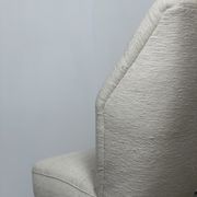 Chaise longue danoise en tissu d’ameublement en soie des années 1940