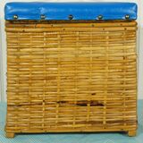 Rattan chest stool Cheney England 1960