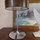 Pair of vintage Italian Malibu lamps from the 1980s.
