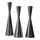 3 cast aluminum candle holders. Ikea Erika Pekkari