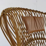Fauteuil en rotin design hollandais pour Rohé Noordwolde Holland
