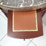 Table bouillotte de style Louis XVI en merisier