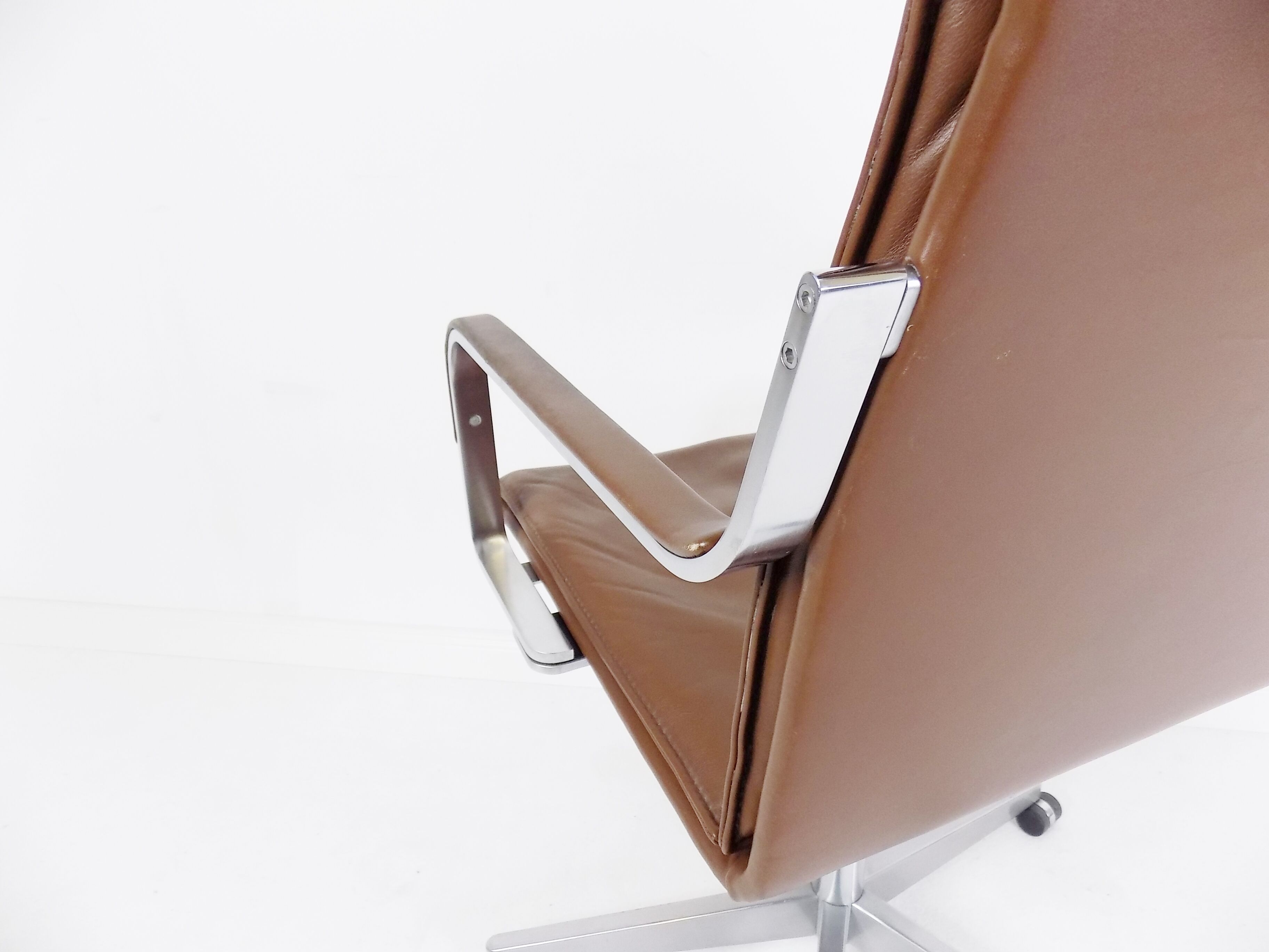 Walter Knoll Art Collection leather office chair by Rudolf Glatzel