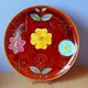 Vintage floral plate, Sarreguemines 1970