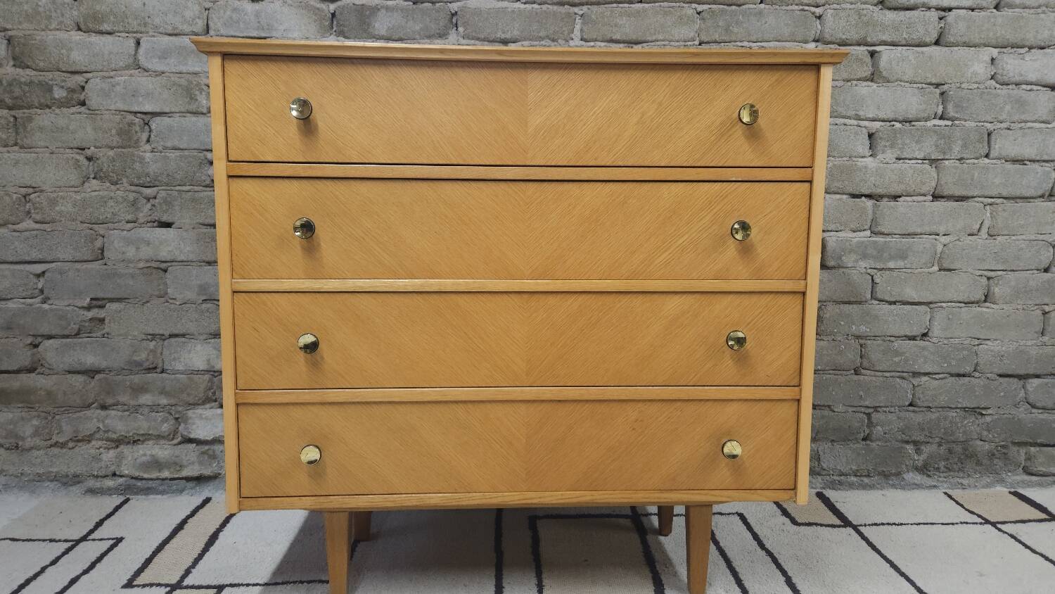 Commode 4 tiroirs année 1970 vintage