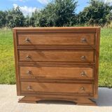 Art Deco chest of drawers, mustache feet