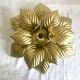 Wall lamp or ceiling lamp golden flower