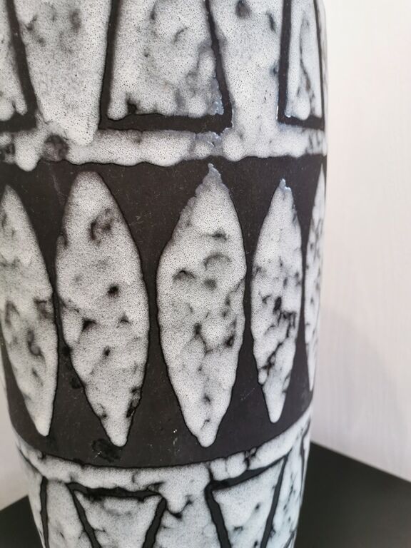 Vase Scheurich West Germany noir et blanc
