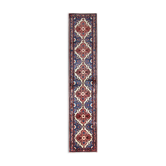 Persian handwoven wool runner rug 87x380cm