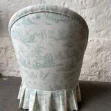 Fauteuil crapaud Jouy vert