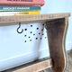 ETAGERE Vintage 5 Crochets BOIS Brut