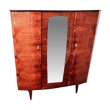 Armoire et Table de Chevet en Bois Laqué vintage - Ateliers Jacquelin