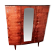Vintage Lacquered Wood Wardrobe and Bedside Table - Ateliers Jacquelin