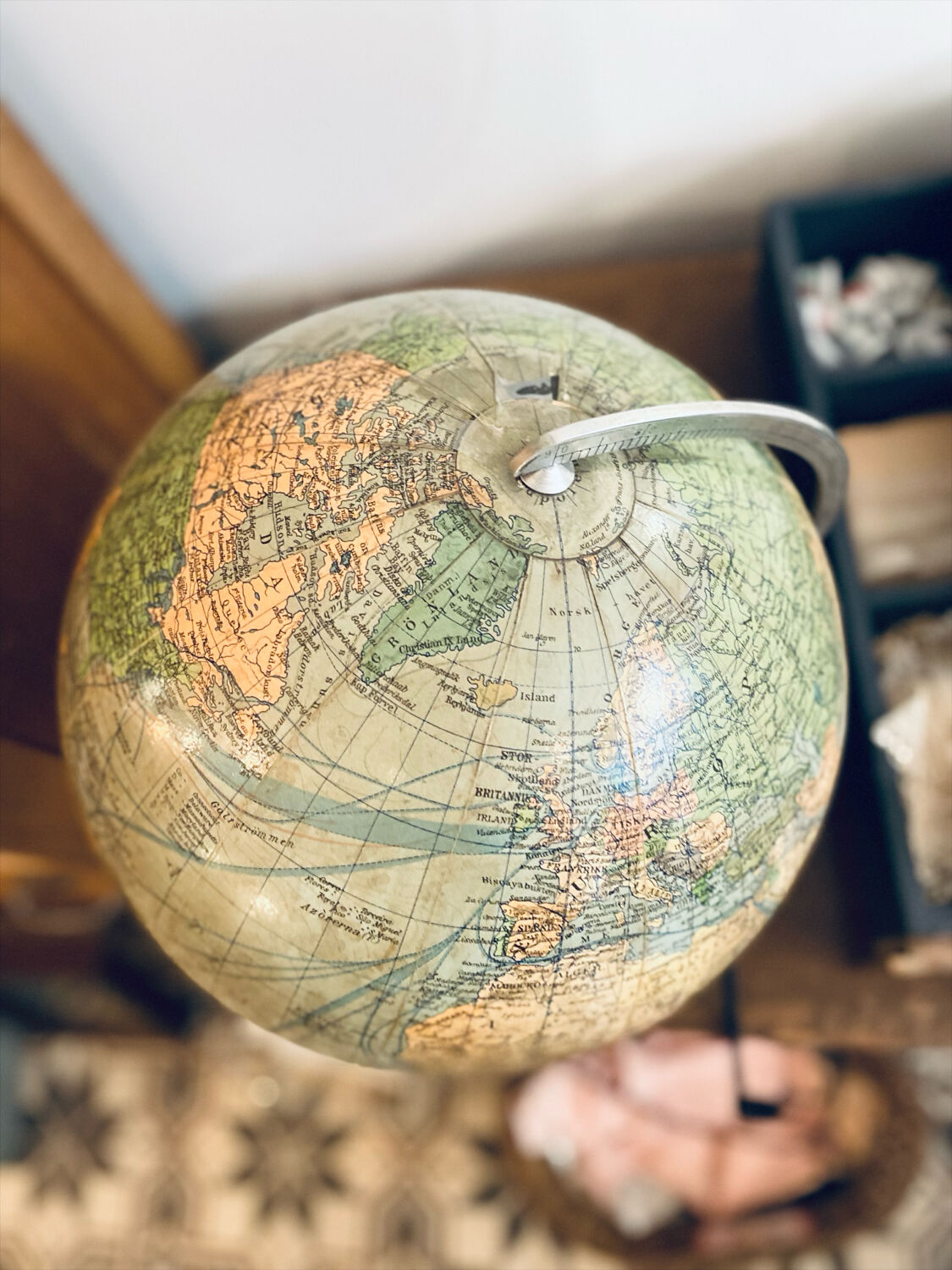 Illuminated terrestrial globe Columbus, Sweden, 1950s