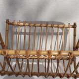 Rattan magazine holder