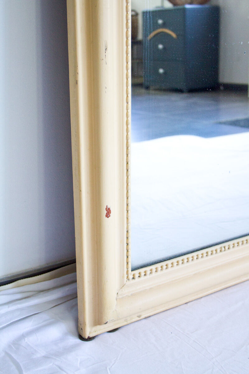 Beige trumeau mirror 100x137cm