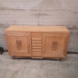 Buffet dresser sideboard bleached oak 1940 art deco