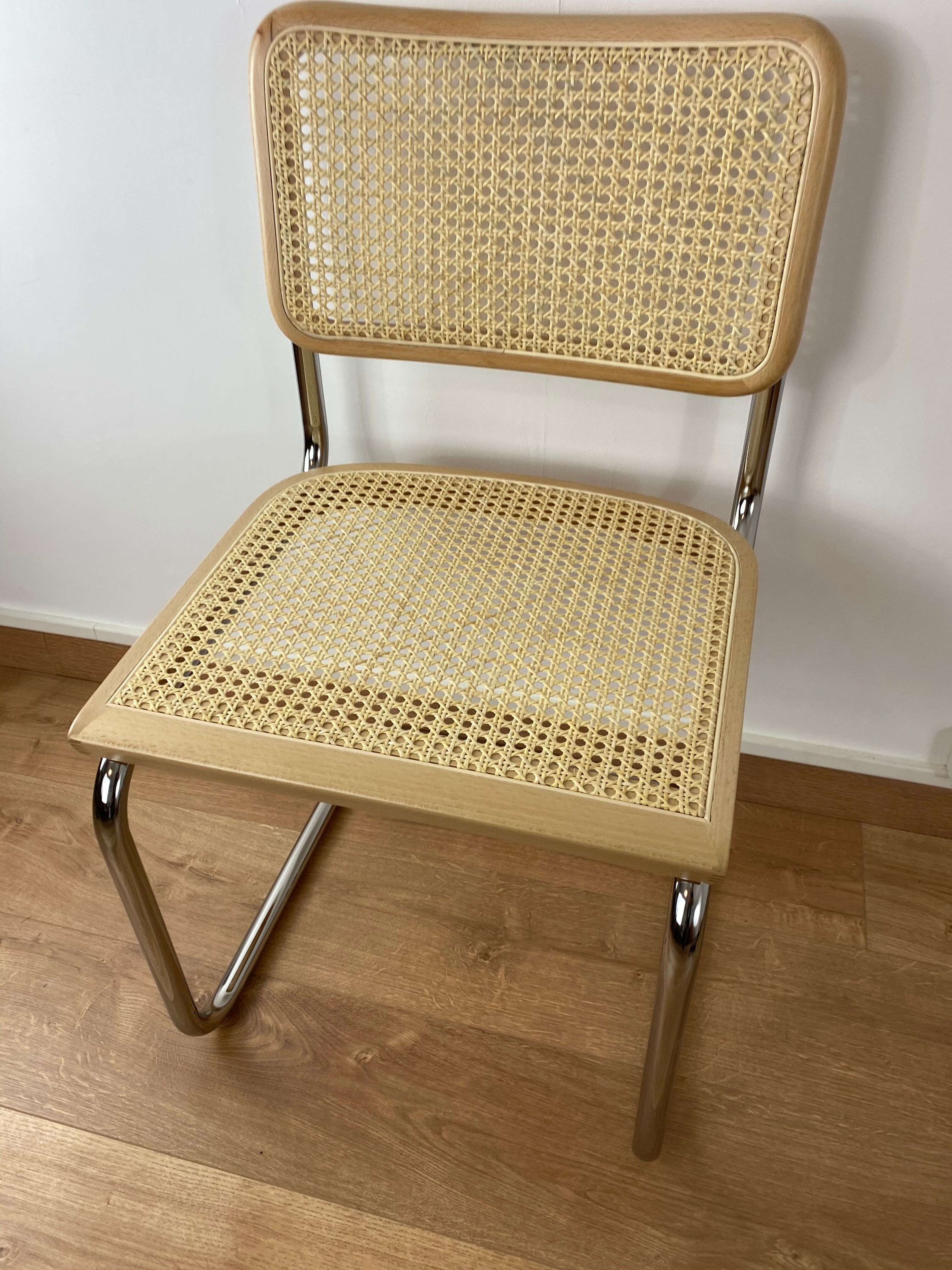 Lot of 6 chairs Marcel Breuer cesca B32