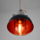 Vintage antracite industrial hanging light from TEP