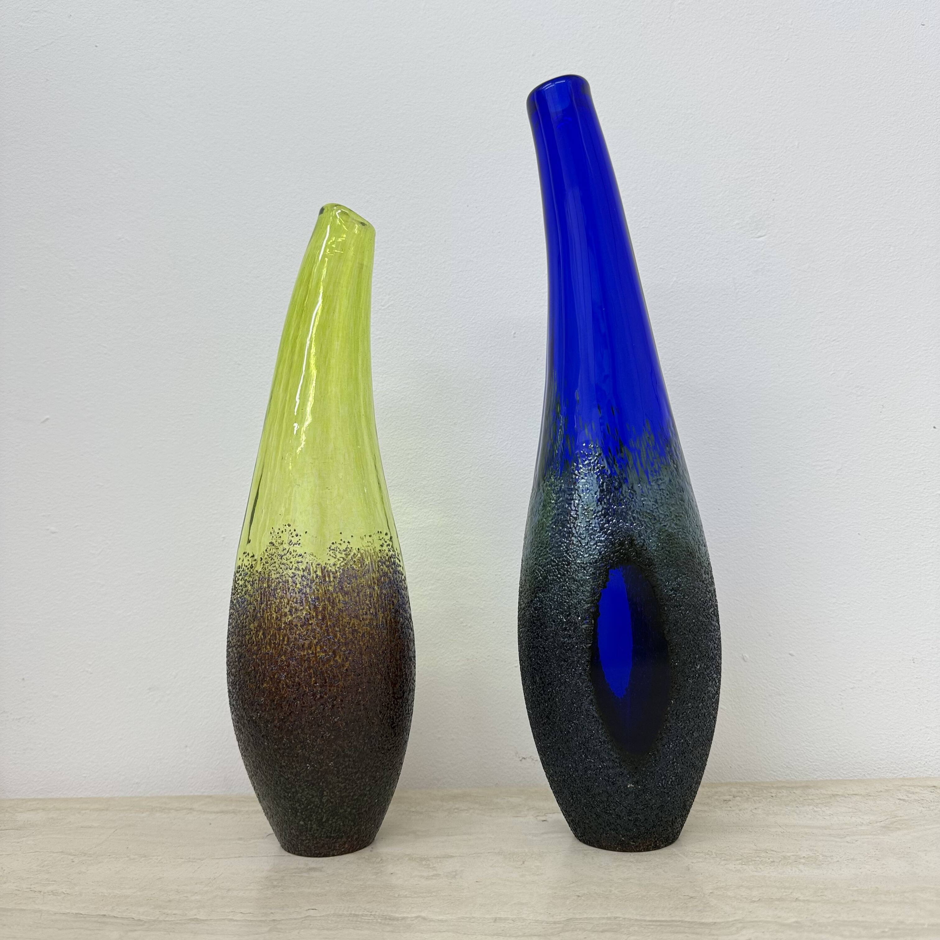 Set of 3 Monica Backstrom for Kosta boda Sweden Moonlanding vases