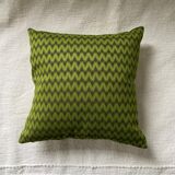 Coussin Kachin vert olive 40x40 cm
