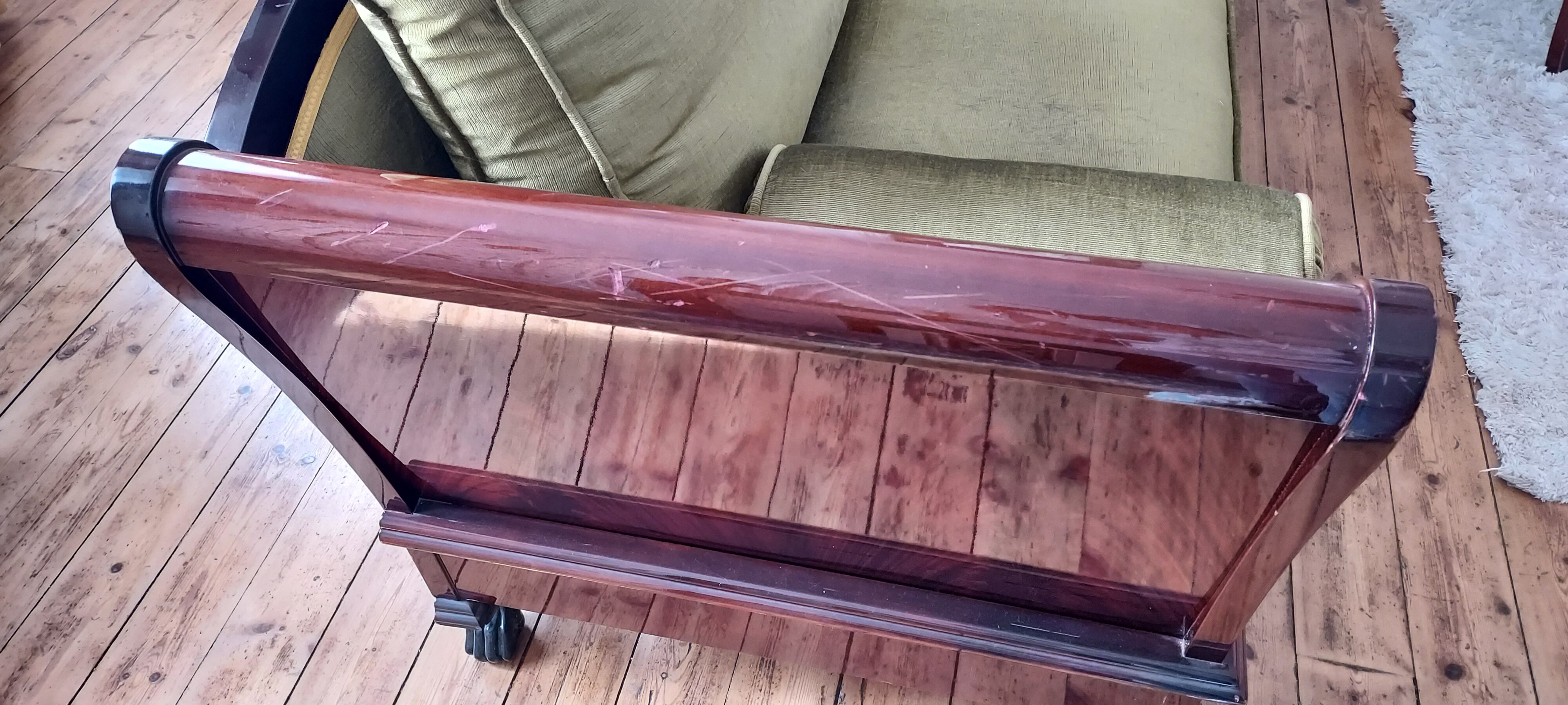 Empire style mahogany bench