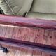 Banquette style Empire en acajou