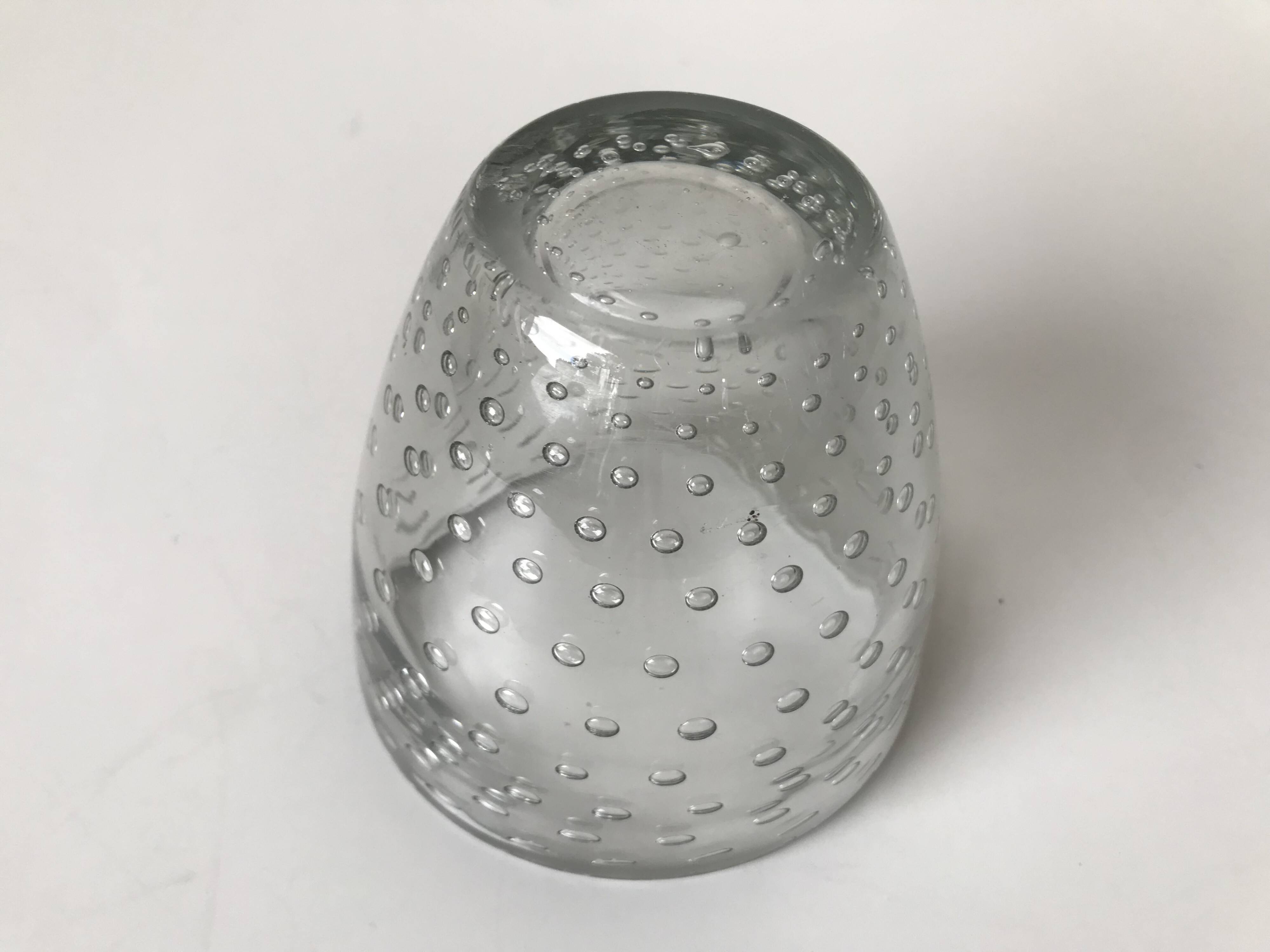 Daum Nancy France, bubble vase, circa 1930.