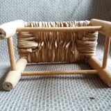 Banc paillé mobilier de poupée