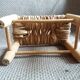 Banc paillé mobilier de poupée
