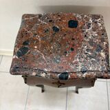 Commode. Avec plateau en marbre.