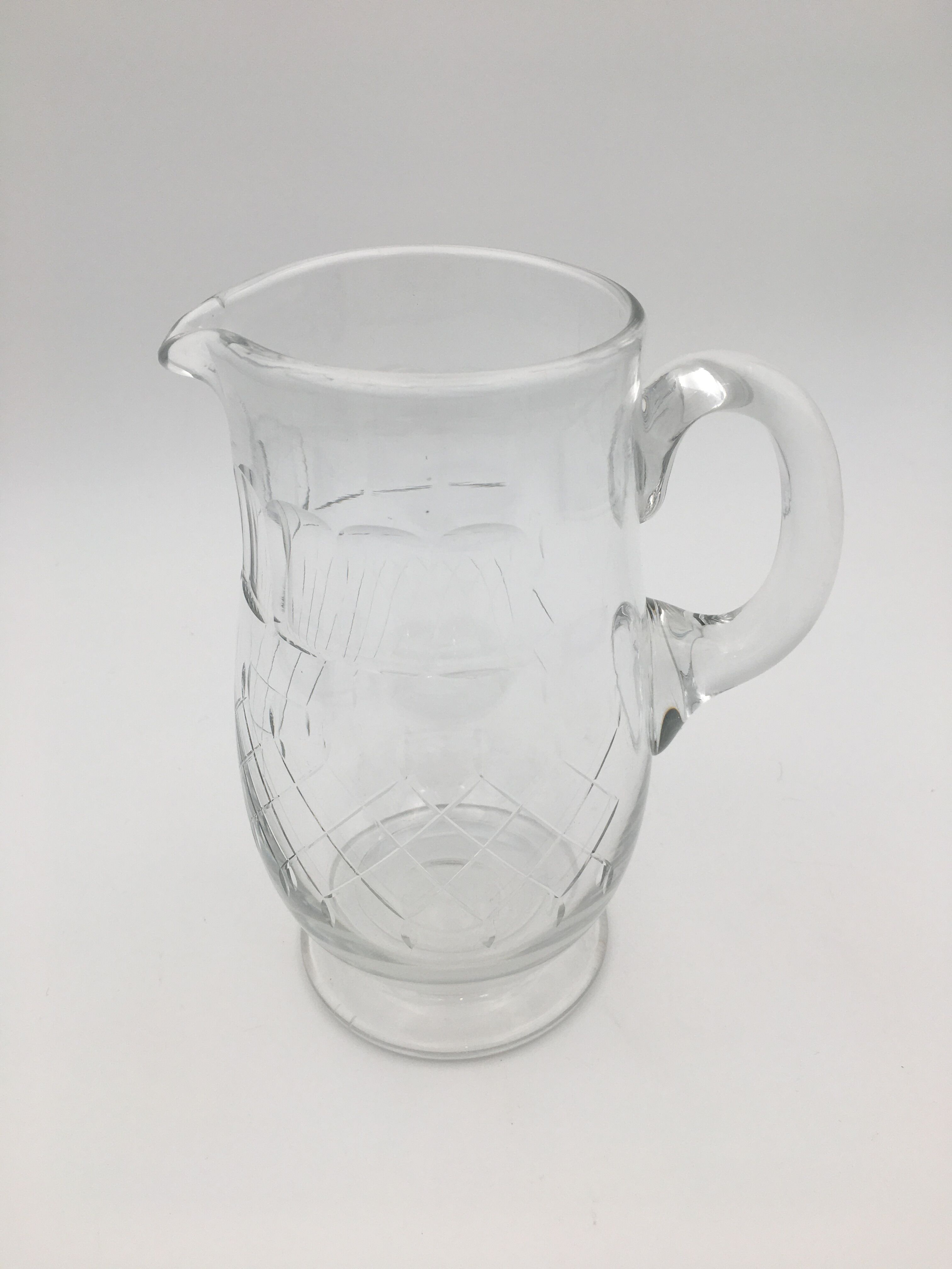 Pitcher in cut or crystal 1960