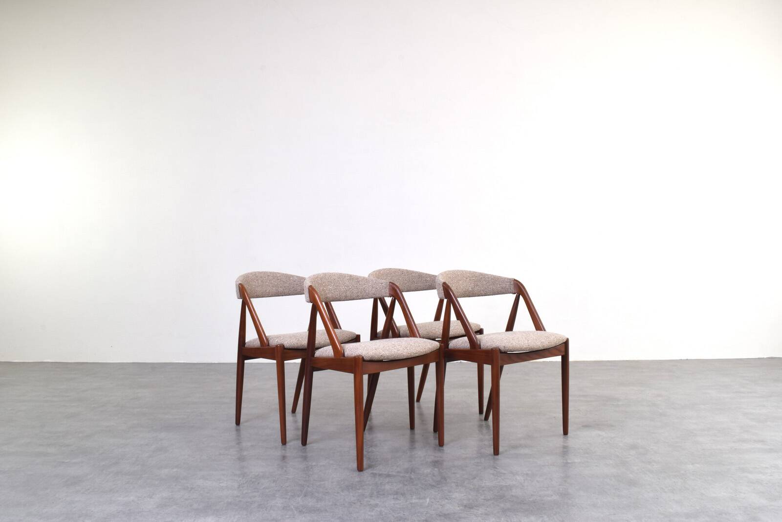 Mid-Century Teak Chairs Model 31 by Kai Kristiansen for Schou Andersen