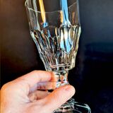 12 large stemmed glasses, vintage