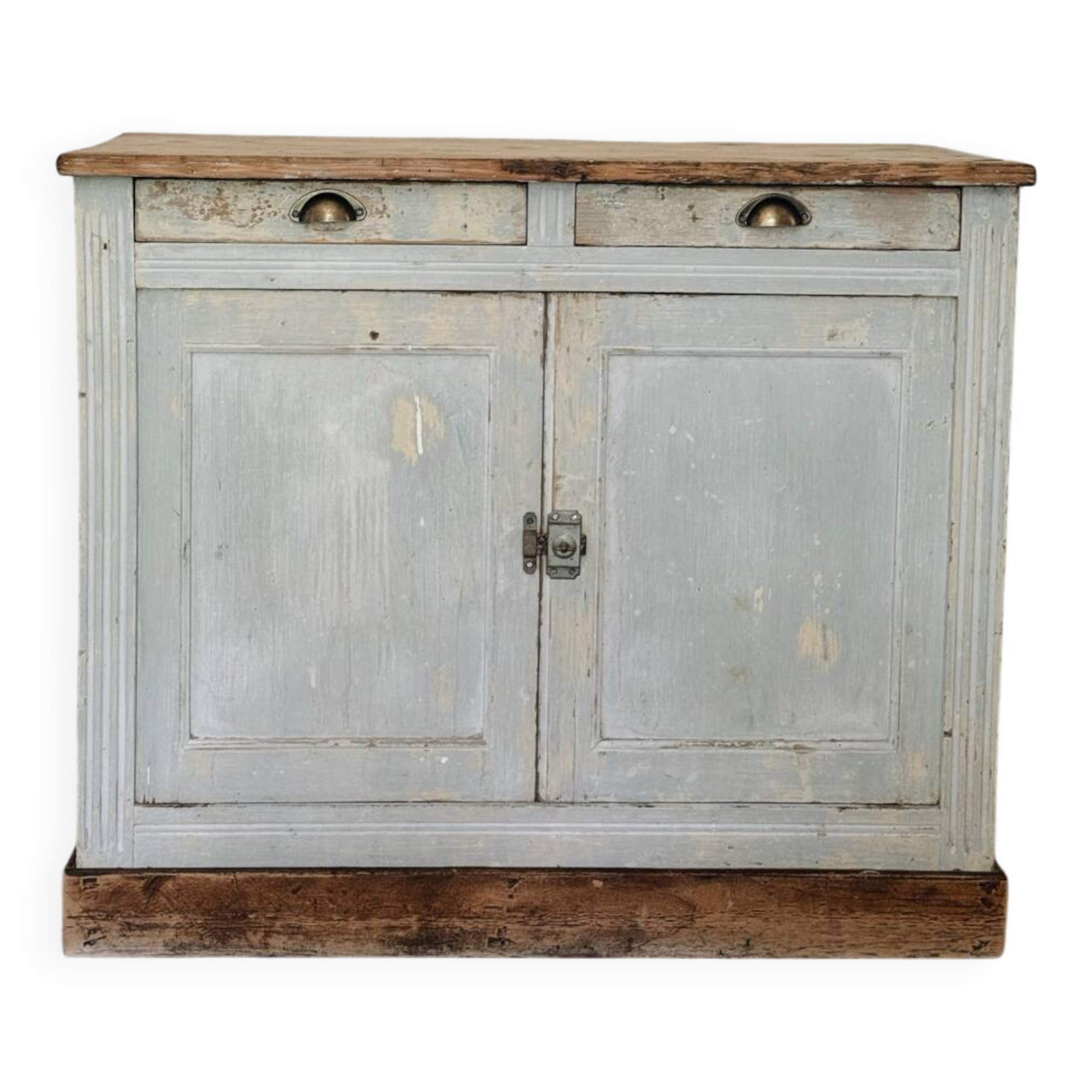 Parisian sideboard with blue-grey patina