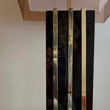 Lamp with chrome-plated brass structure and methacrylate shade designed by Romeo