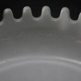 Mebel Clam ashtray from the 1970s by Alan Fletcher in white.