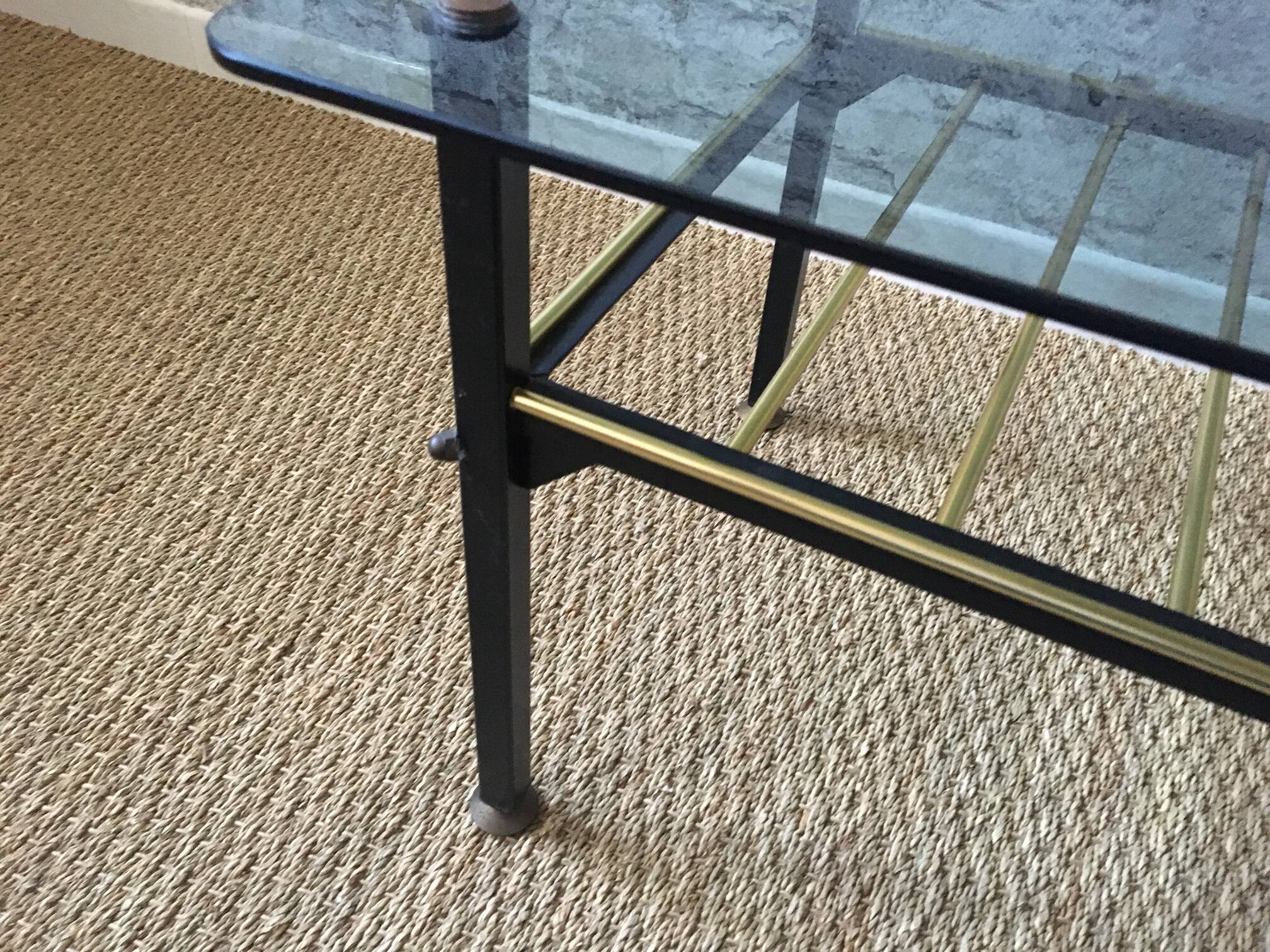 Smoked glass coffee table