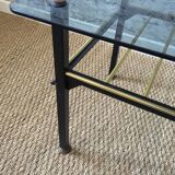 Table basse verre fumé